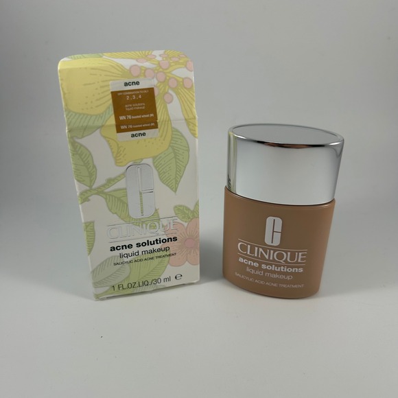 Clinique Other - Clinique Acne Solutions Liquid Makeup Foundation WN76 Acne Treatment 1 fl oz NEW